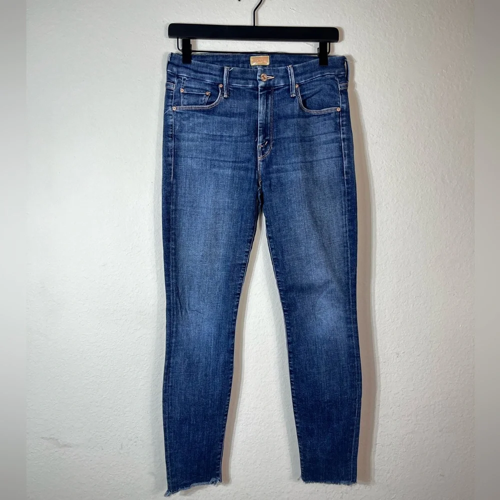 Mother Jeans Looker Ankle Fray Sz 28 - Picture 1 of 6